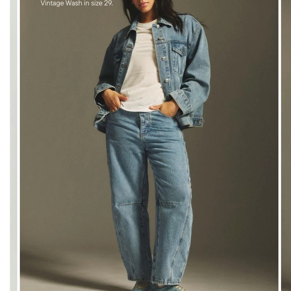Parke Light Wash Barrel Jeans